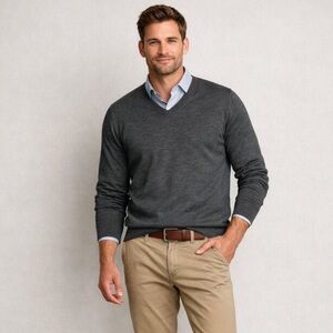 Banana Republic Sweater XL Merino Wool Brown